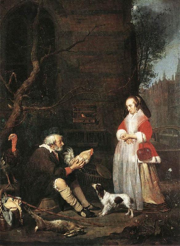 METSU, Gabriel Poultry Seller gyy oil painting picture